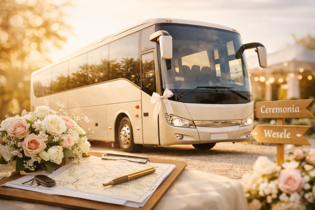 Autobus na wesele – Jak zaplanować trasę, miejsca zbiórki i powrót gości?