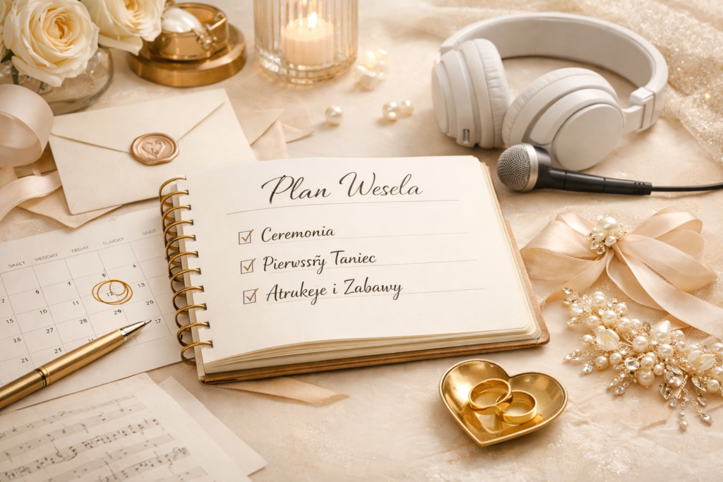 Plan wesela dla DJ-a lub zespołu – jakie informacje przekazać prowadzącemu?
